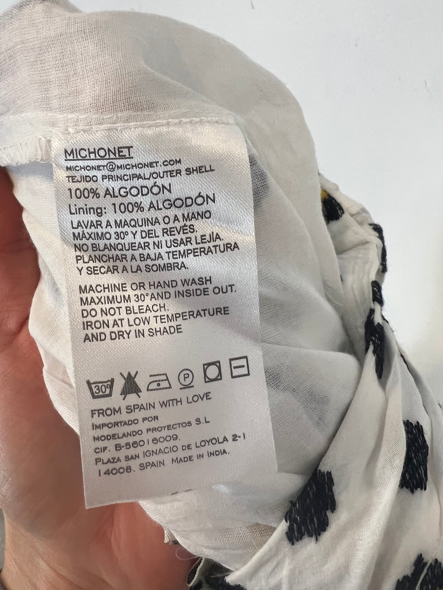 MICHONET. Falda midi efecto pareo. T S