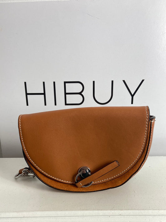 ZARA. Bolso camel piel