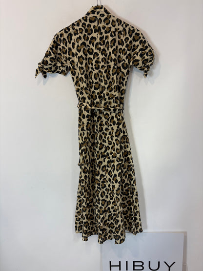 ZARA. Vestido largo animal print