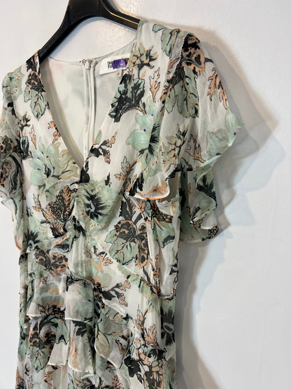 DIANE VON FURSTENBERG. Printed viscose maxi dress. Size 2 (M)