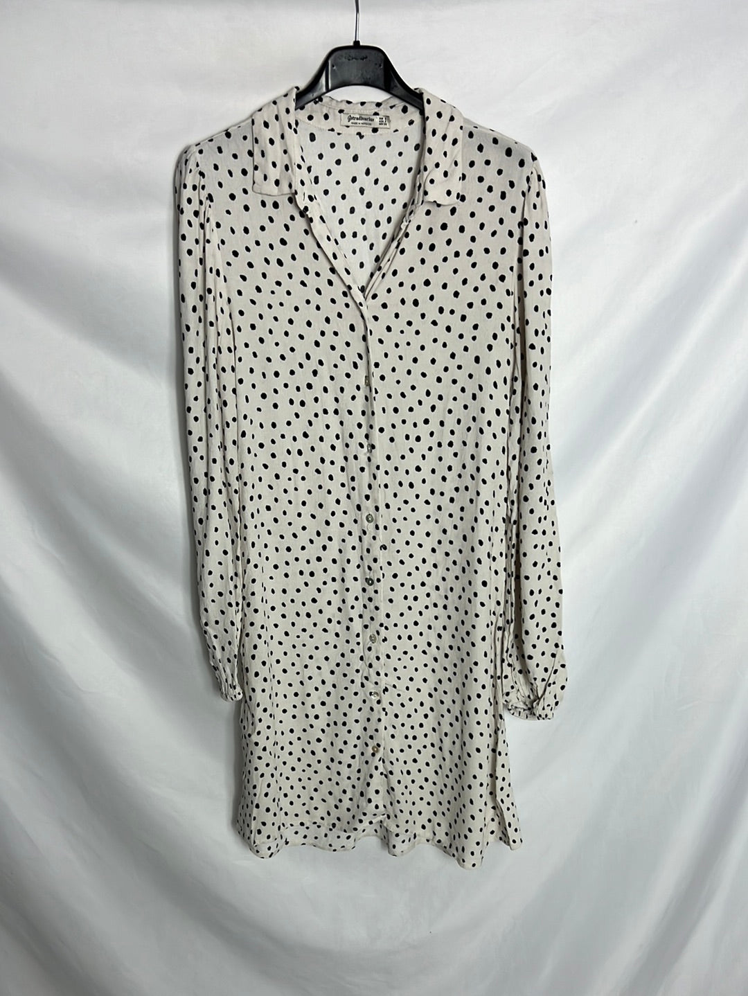 STRADIVARIUS. Vestido camisero estampando. TS