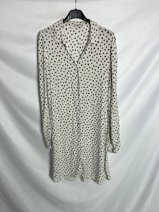 STRADIVARIUS. Vestido camisero estampando. TS