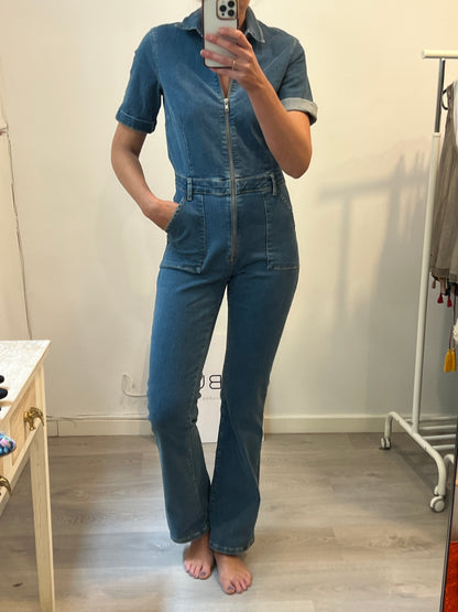 MANGO. Mono denim elástico. T M