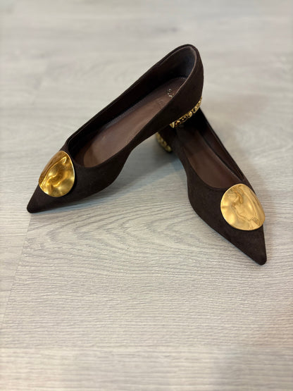 ZARA. Long brown dress TM