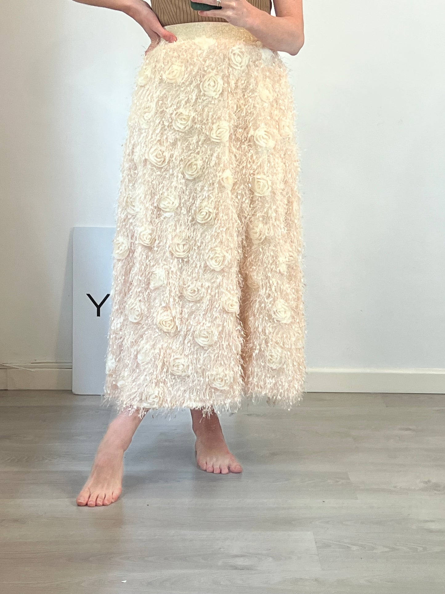 PLEIN SUD. Falda midi texturas. T S