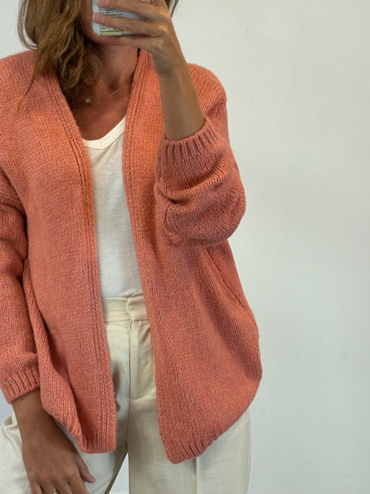 OTRAS. Chaqueta punto salmón. T S/M