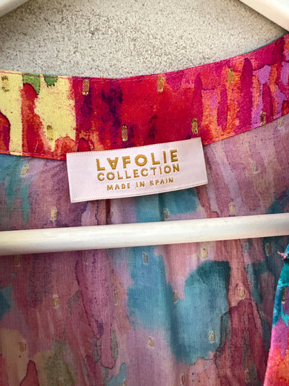 LAFOLIE. Vestido largo multicolor T.s