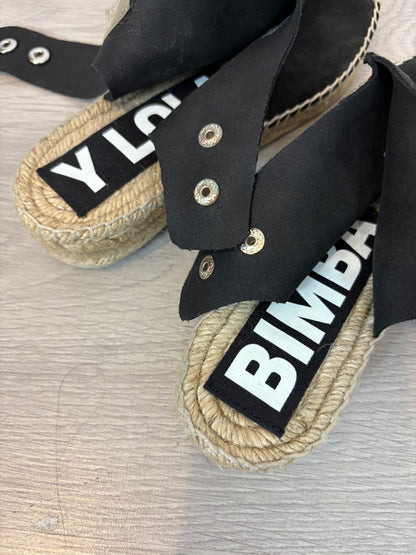 BIMBA Y LOLA. Alpargatas negras. T 38