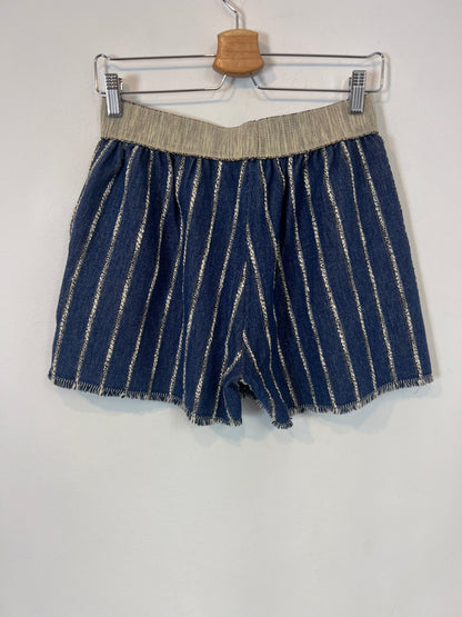 GUITARE. Conjunto chaleco y bermudas rayas T.M