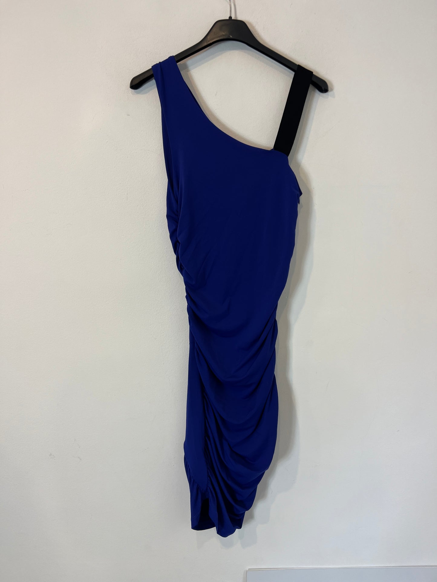 PINK WOMAN. vestido azul fruncido T.s