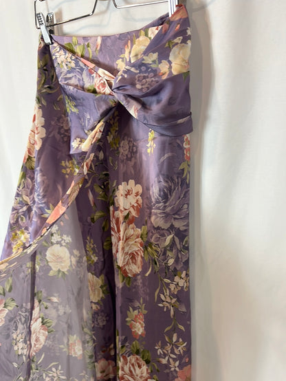 ZARA. Total mauve floral look T.xs