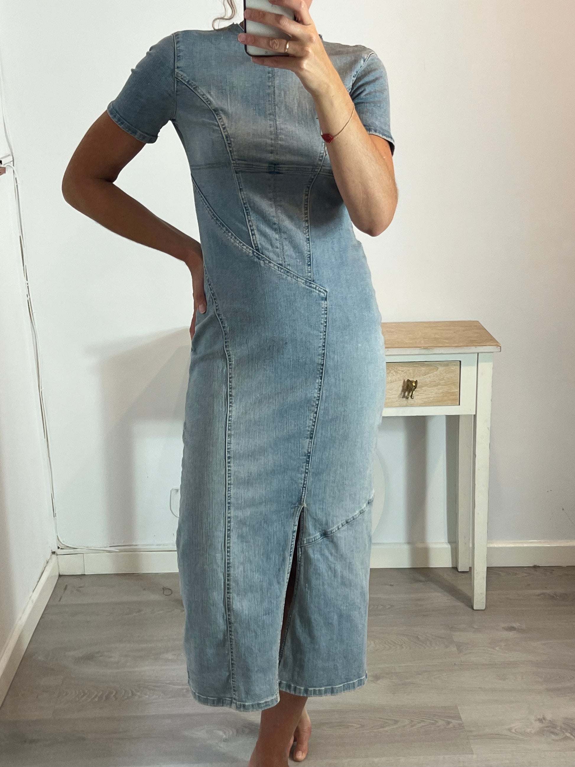 zara denim midi dress ZARA. Long denim dress Ts – Hibuy market
