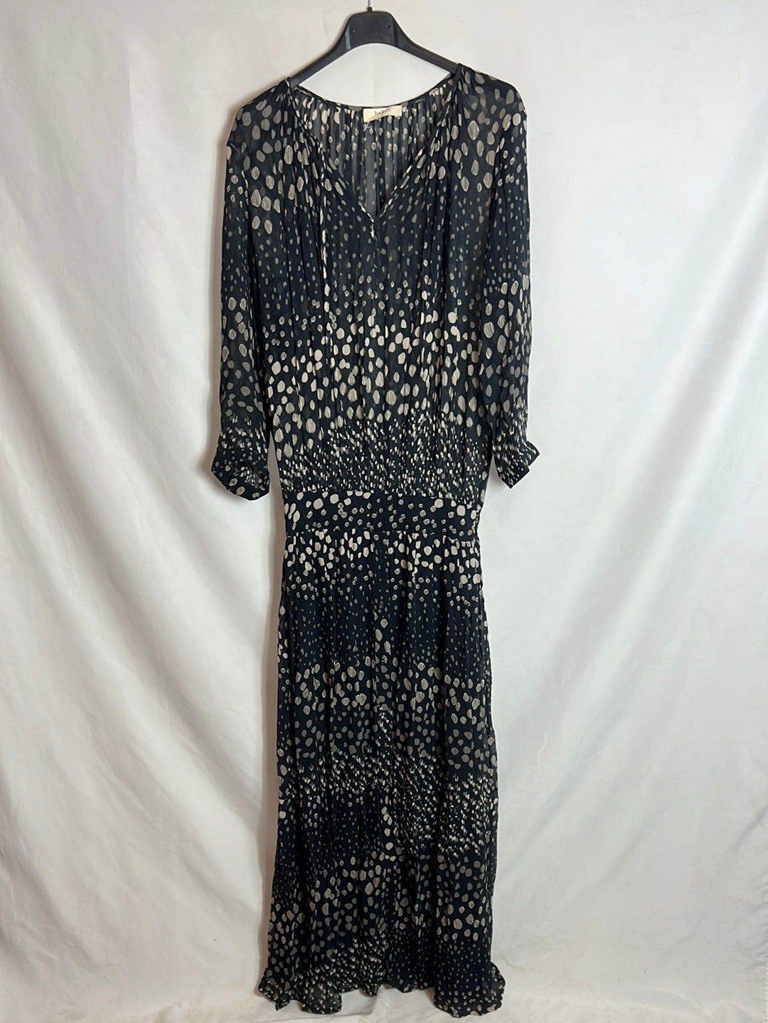BA&amp;SH. Semi-sheer printed maxi dress. Size 2(M)
