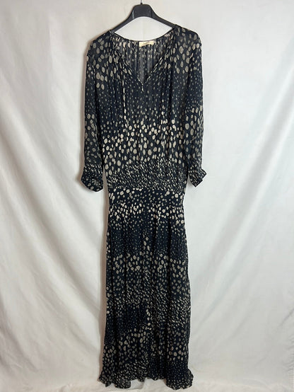 BA&amp;SH. Semi-sheer printed maxi dress. Size 2(M)