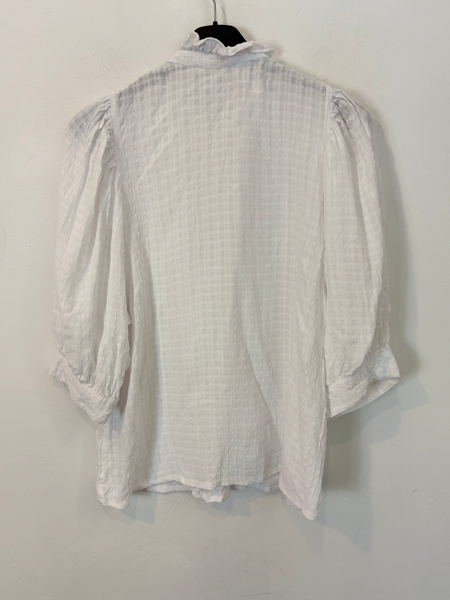 SAMSOE SAMSOE. Blusa blanca textura