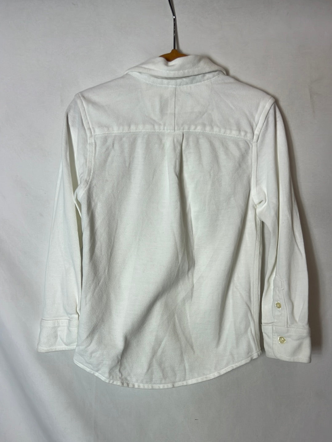 RALPH LAUREN. White button-down polo shirt. Size 2 years