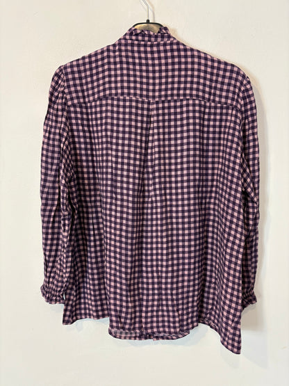 NOON. Blusa cuadros tonos malva