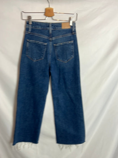 PAIGE. Fringed denim culottes. T 25 (34)