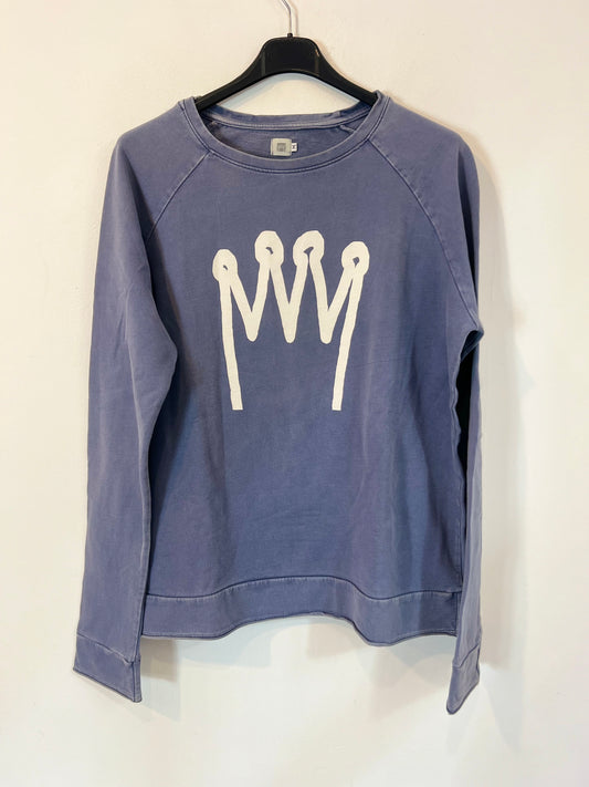 OTRAS. Sudadera azul corona T.m