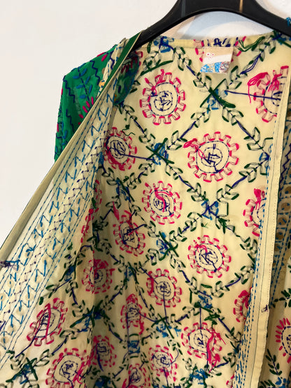 OTRAS. Kimono multicolor bordado TU(s/m)