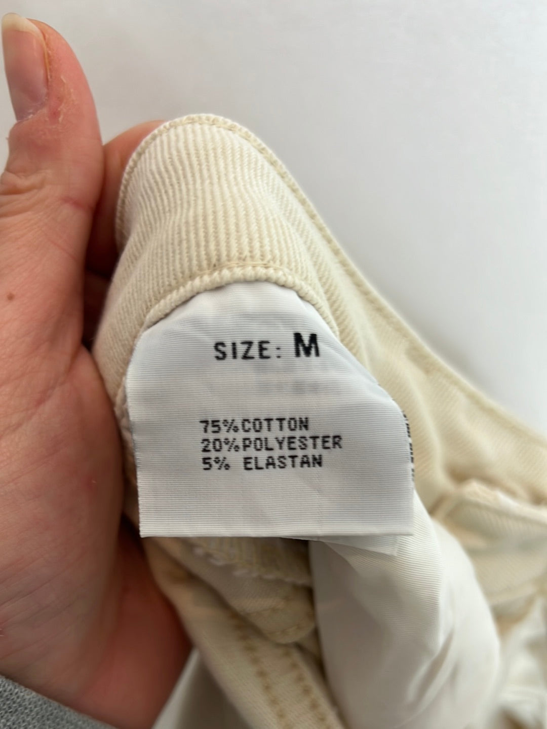 OTHERS. Beige denim with fringes. Size 38