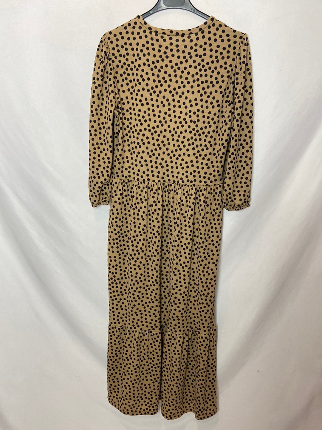 STRADIVARIUS. Vestido largo lunares T.m