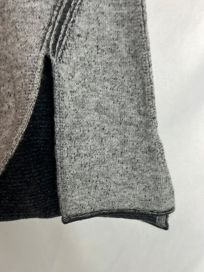 ZARA. Jersey sin mangas gris apertura. TS