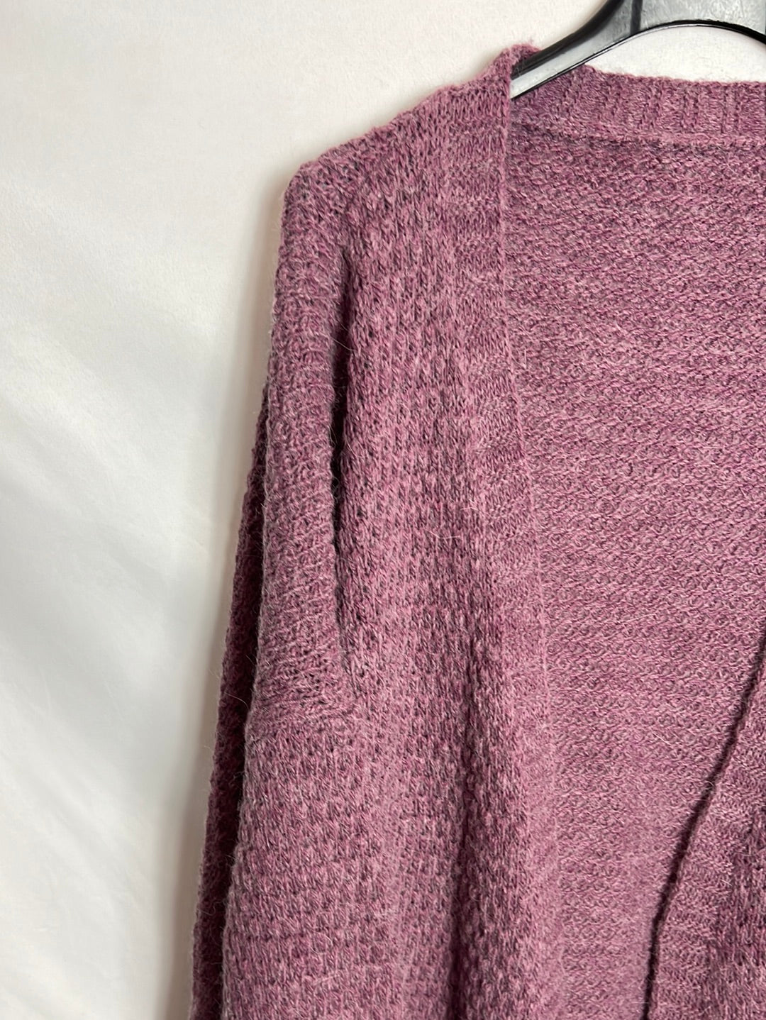 OTRAS. Chaqueta punto oversized morada. TU (M)