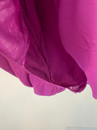 BA&SH. Top morado fluido volantes
