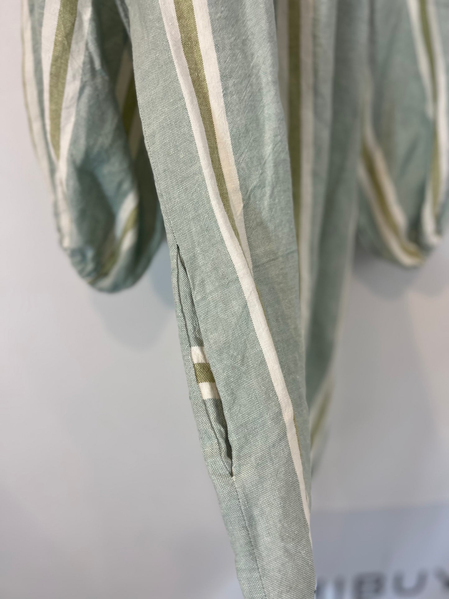 MAVARIC. Vestido largo rayas algodón T.s