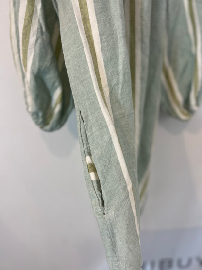 MAVARIC. Vestido largo rayas algodón T.s