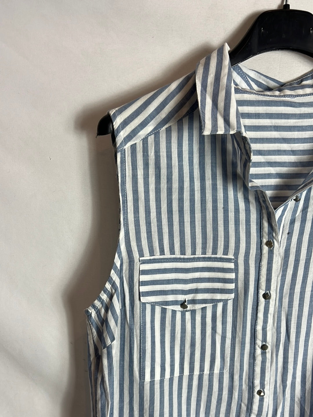 OTHER. Striped sleeveless blouse. TM