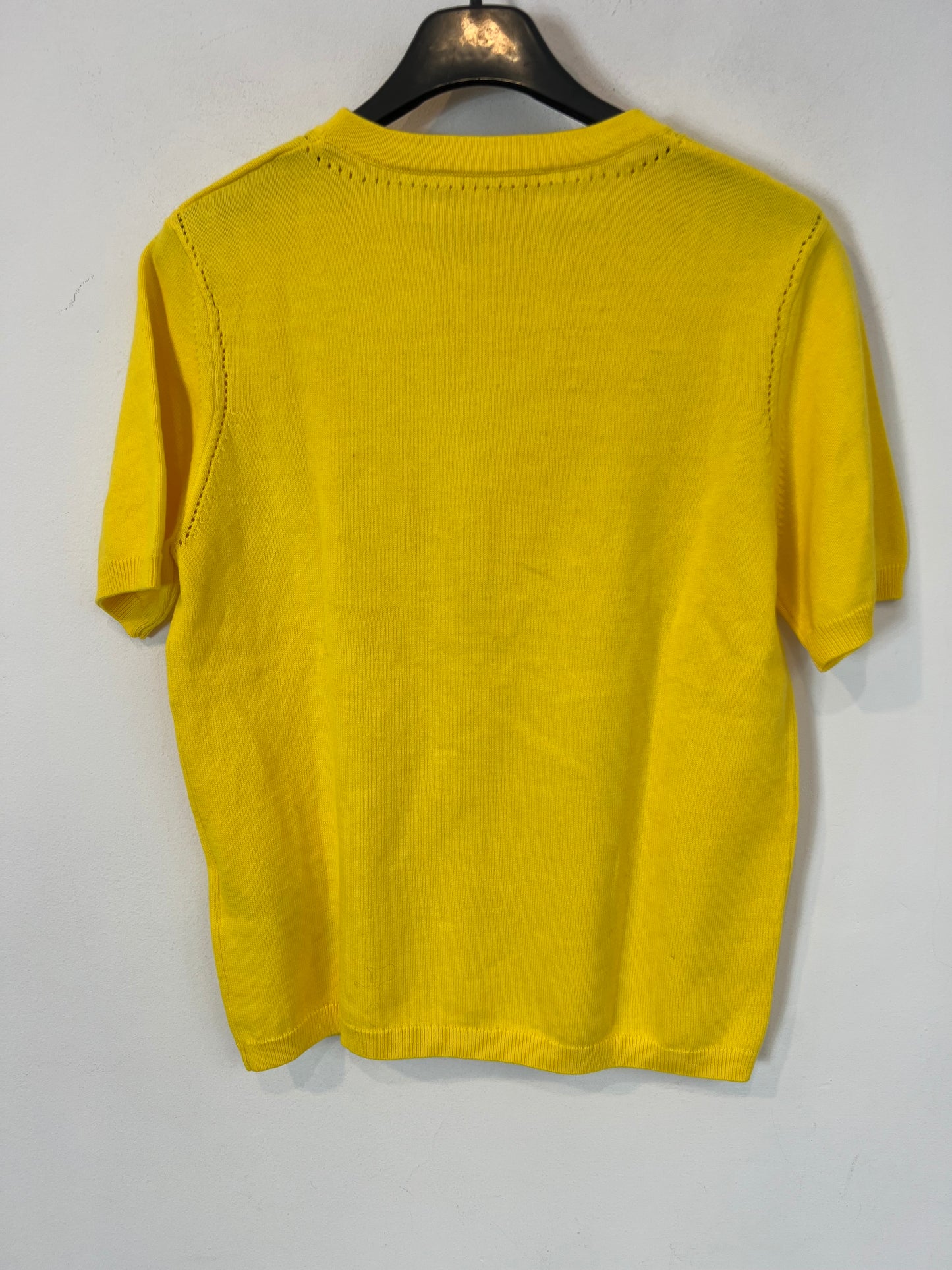 ABSOLUT CASHMERE. Yellow cotton and cashmere top. TM