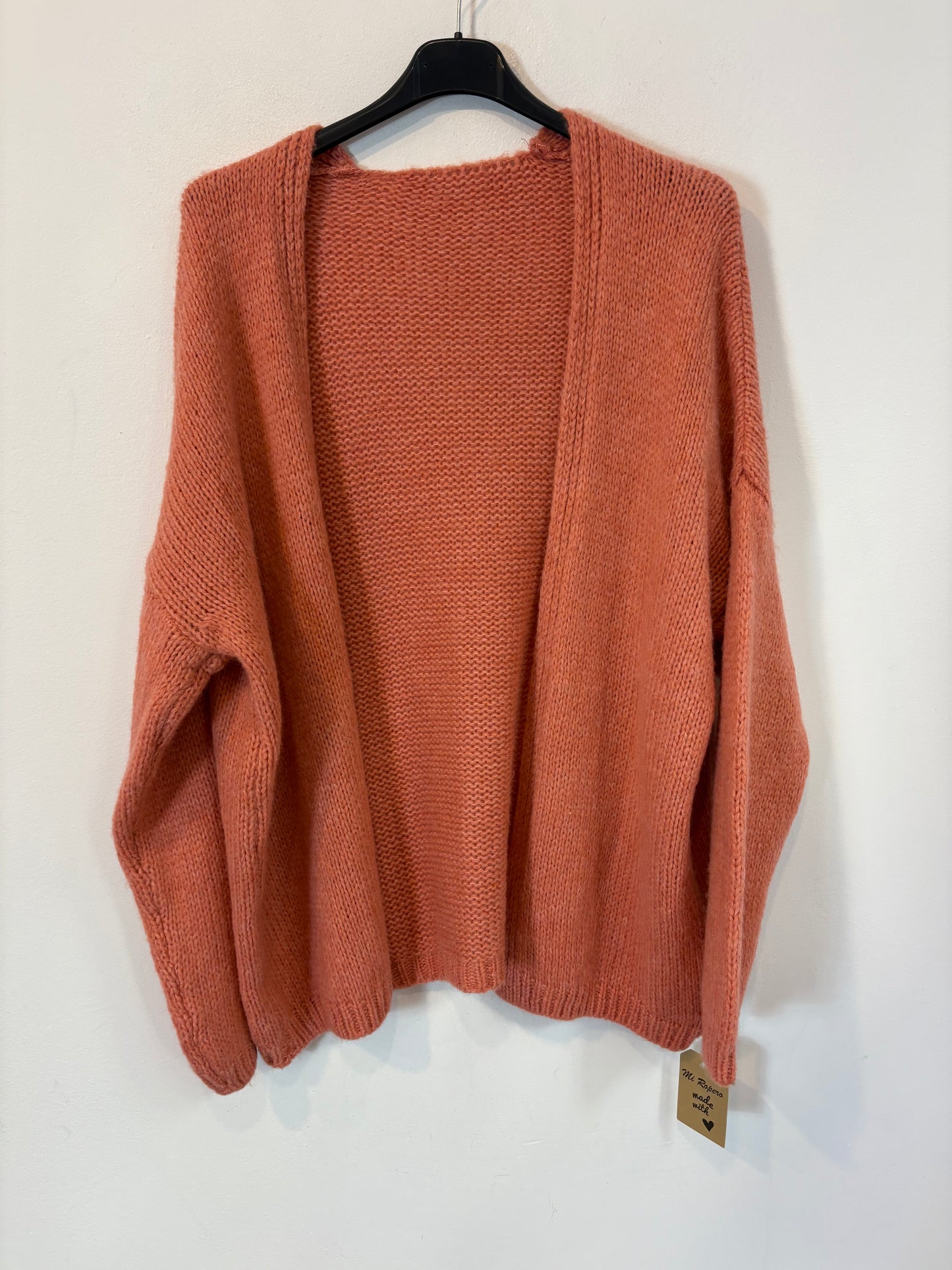 OTRAS. Chaqueta punto salmón. T S/M