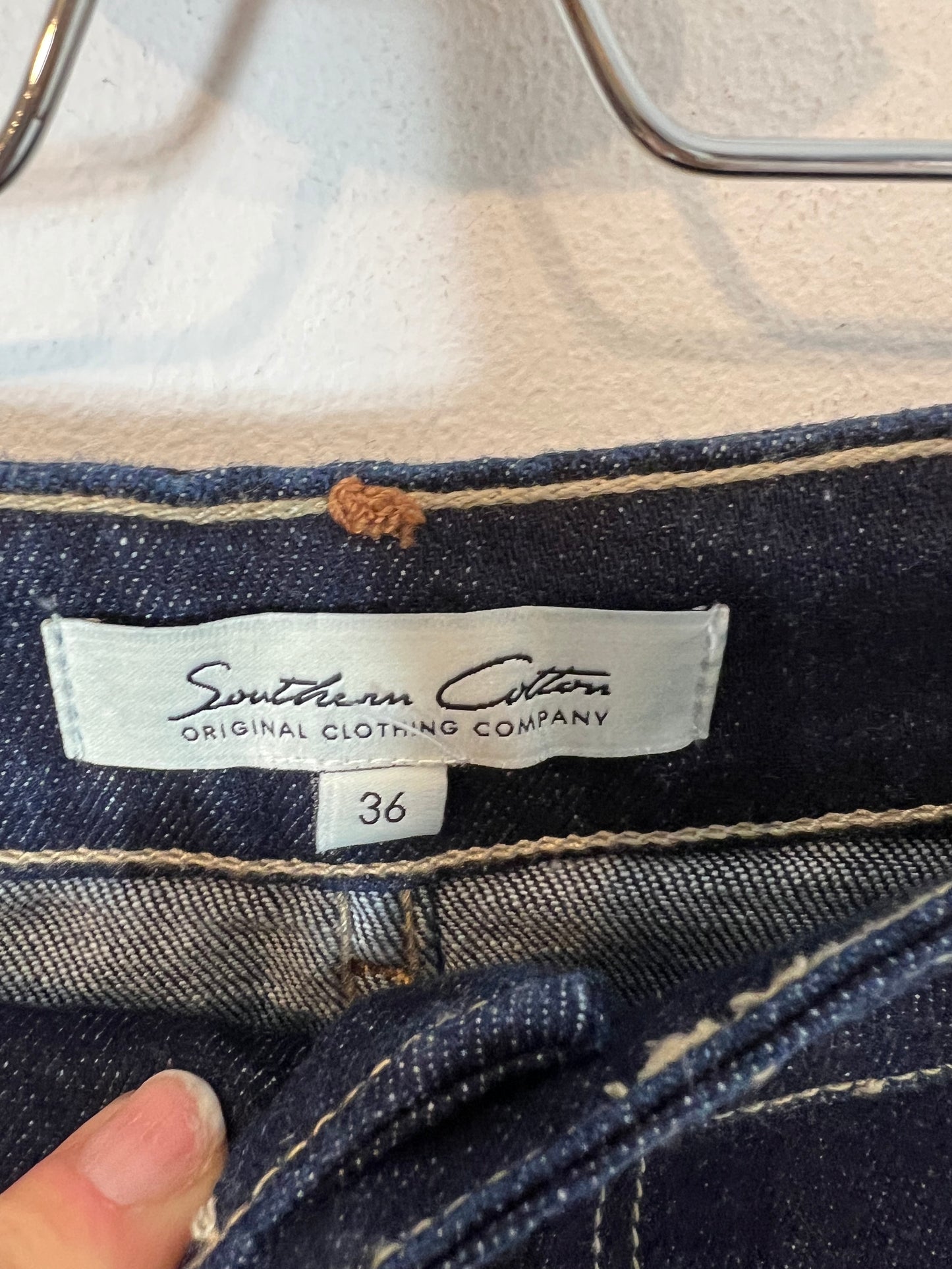 SOTHERNS COTTON. Pantalón vaquero acampanado T.36