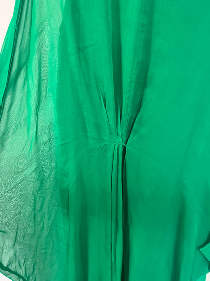 TEMBO. Vestido estilo kaftán verde. T S