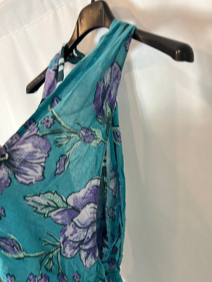 FREE PEOPLE. Blue floral TS top