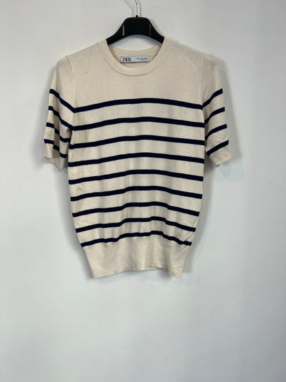 ZARA. Top punto de rayas T.s