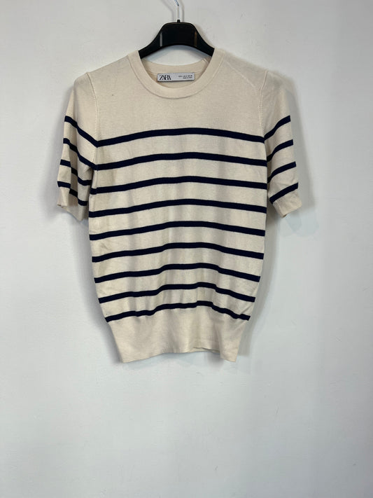 ZARA. Top punto de rayas T.s