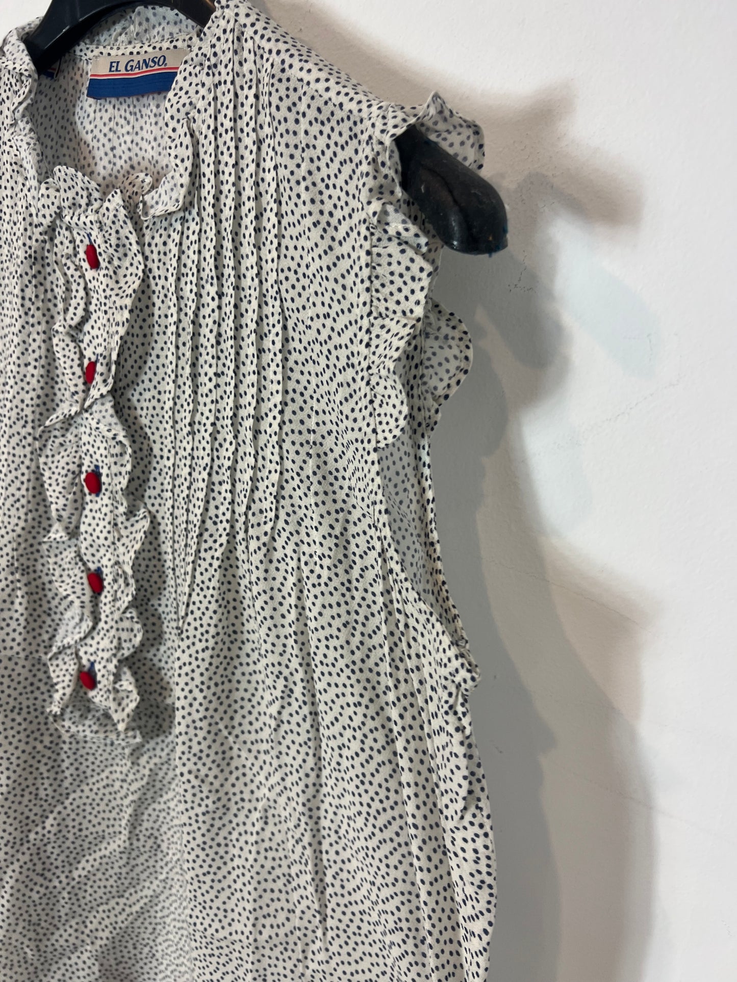 EL GANSO. Blusa fluida lunares. T L