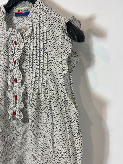 EL GANSO. Blusa fluida lunares. T L