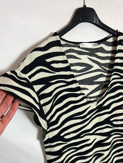 SFERA. Vestido midi print T.m