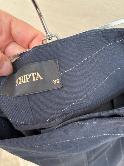 SCRIPTA. Traje de chaqueta azul marino con chaleco