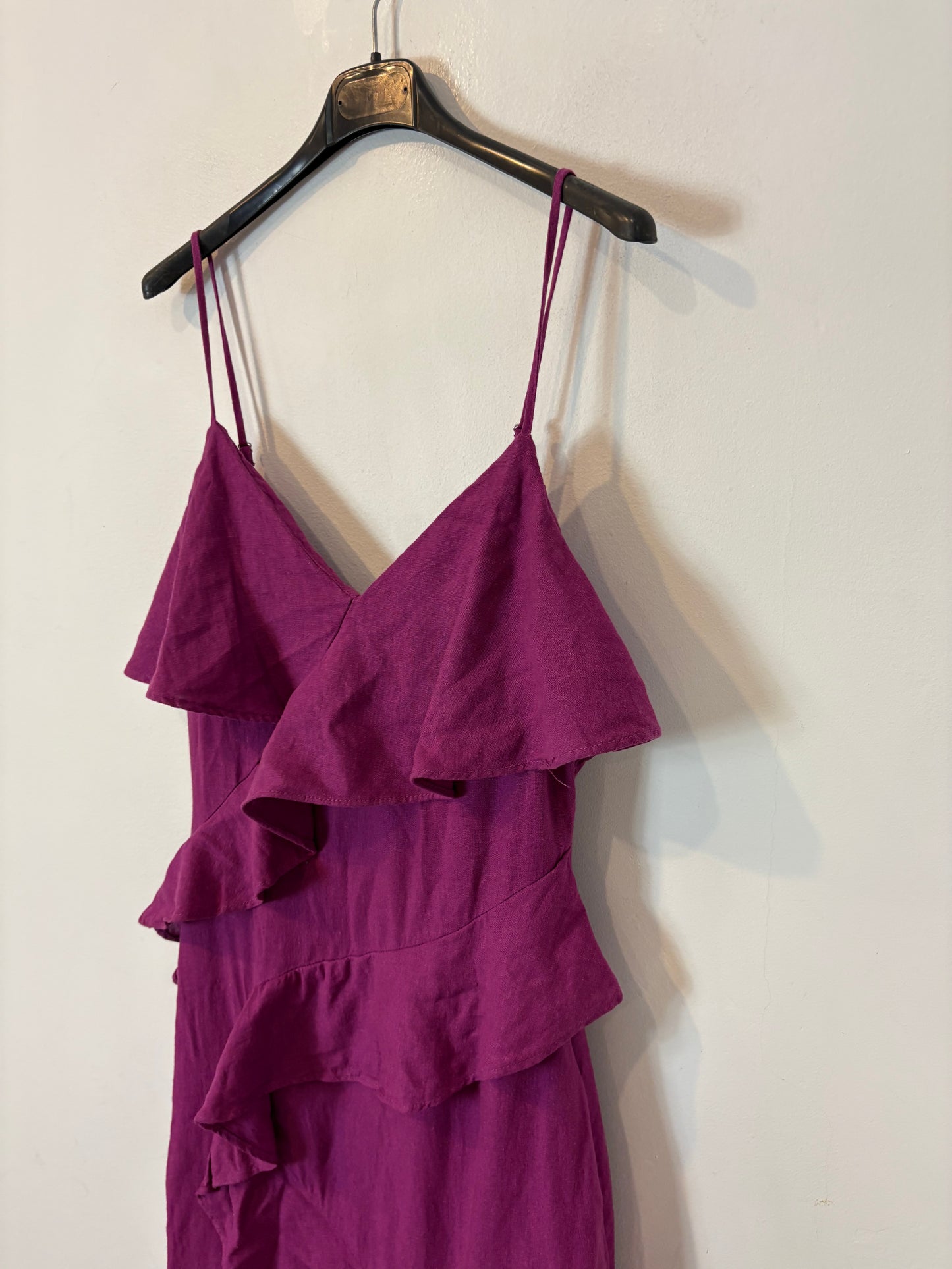 ZARA. Vestido buganvilla lino