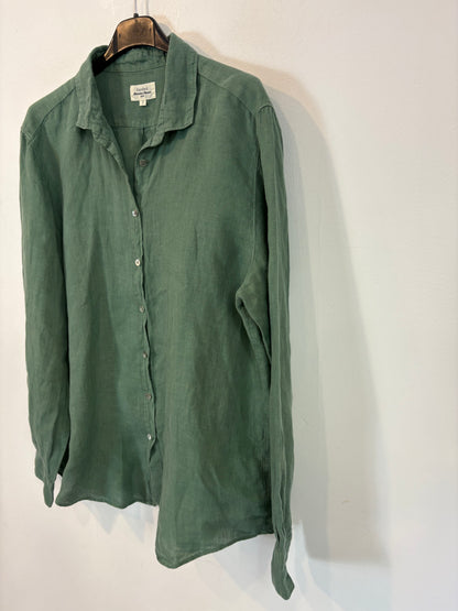 HARTFORD. Camisa verde lino