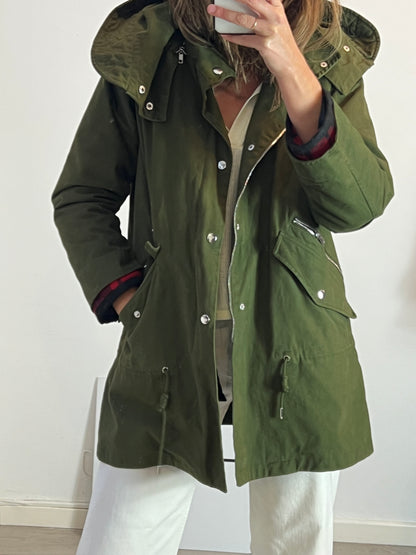 MAJE. Green parka with lining size 0(S)