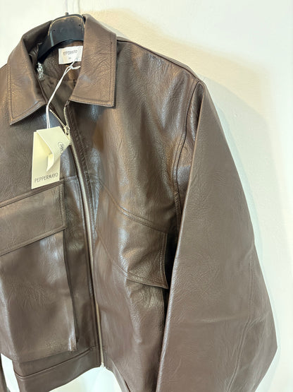 PEPPERMAYO. Brown jacket with pockets. TS/M