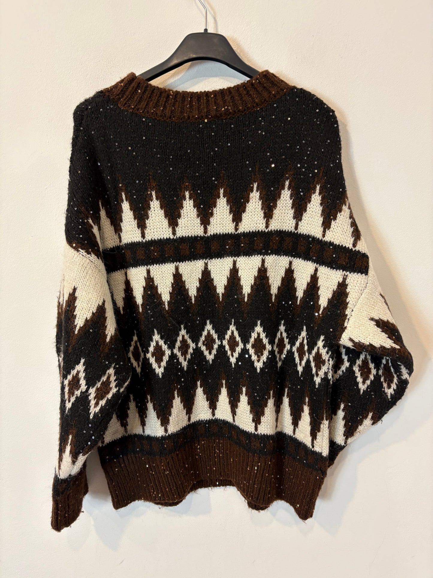 MANGO. Jersey lentejuelas mini