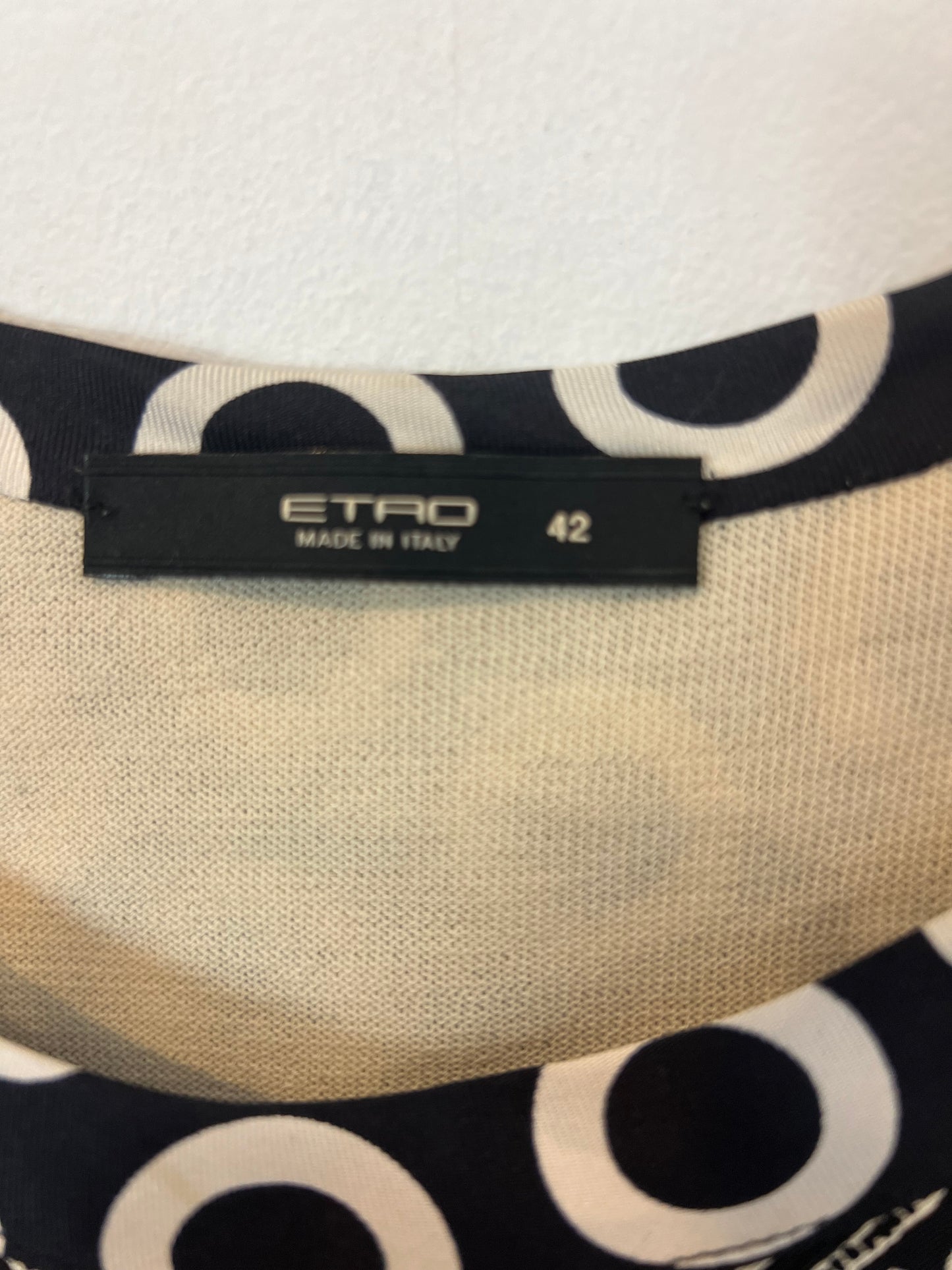 ETRO. Conjunto top y chaqueta algodón y seda. T M