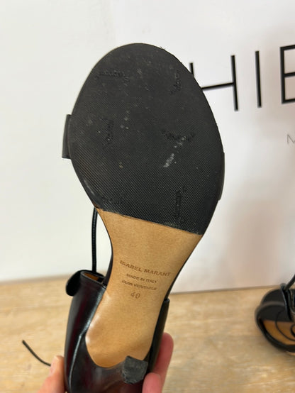 ISABEL MARANT. Sandalia negra tiras T.40